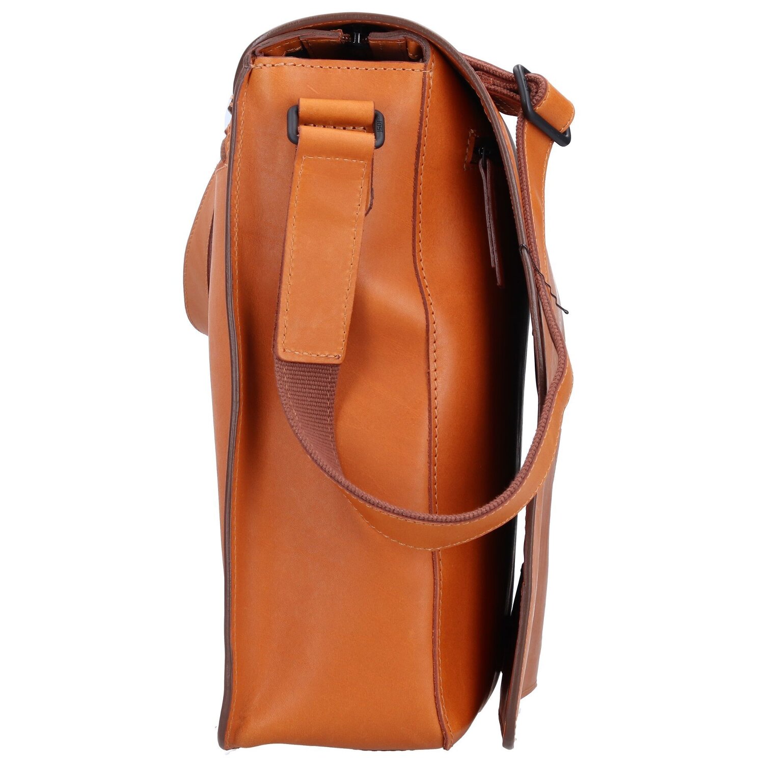 Jost Futura Umhängetasche L Leder 35 cm Laptopfach cognac