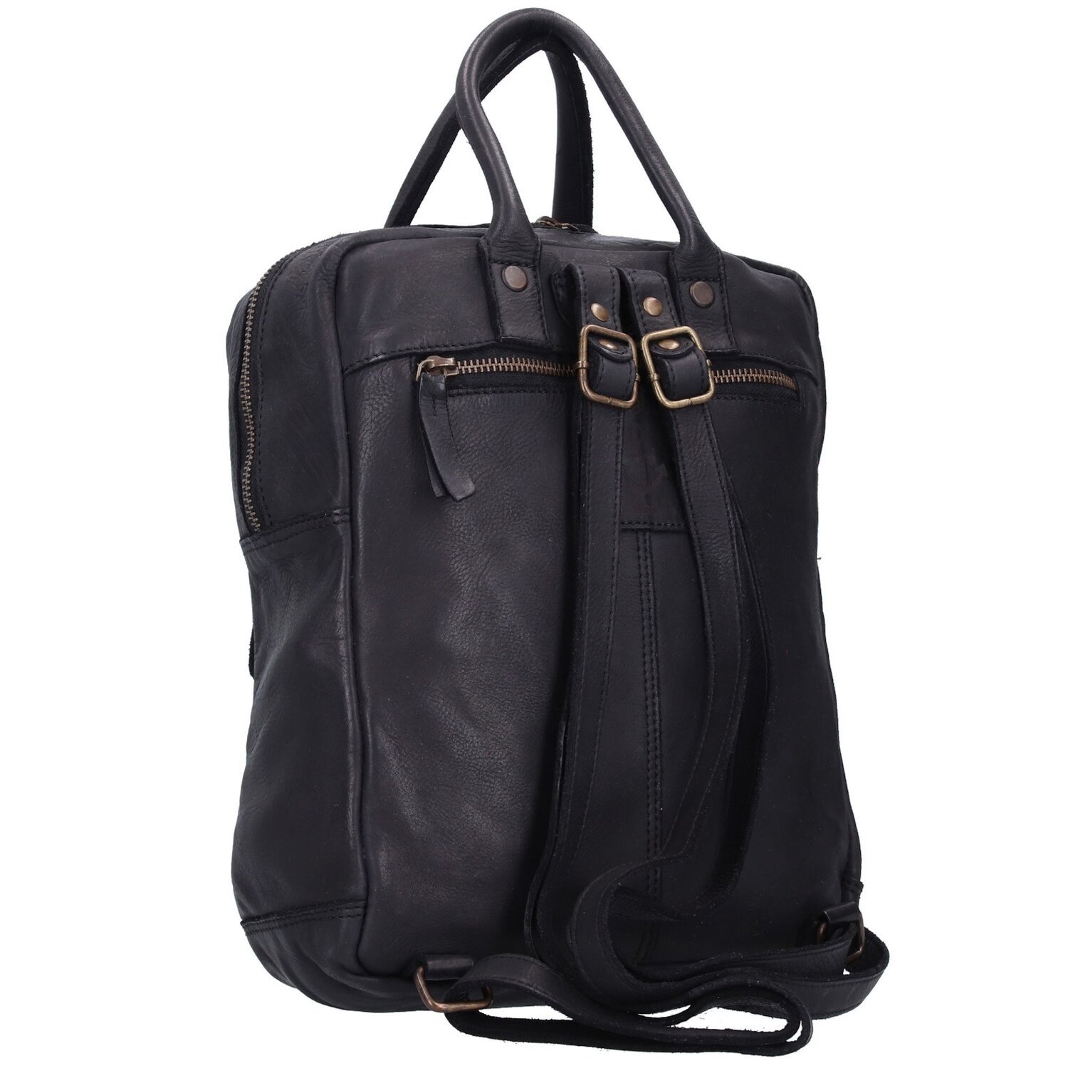 Harbour 2nd Cool Casual Oasis City Rucksack Leder 30 cm dark ash