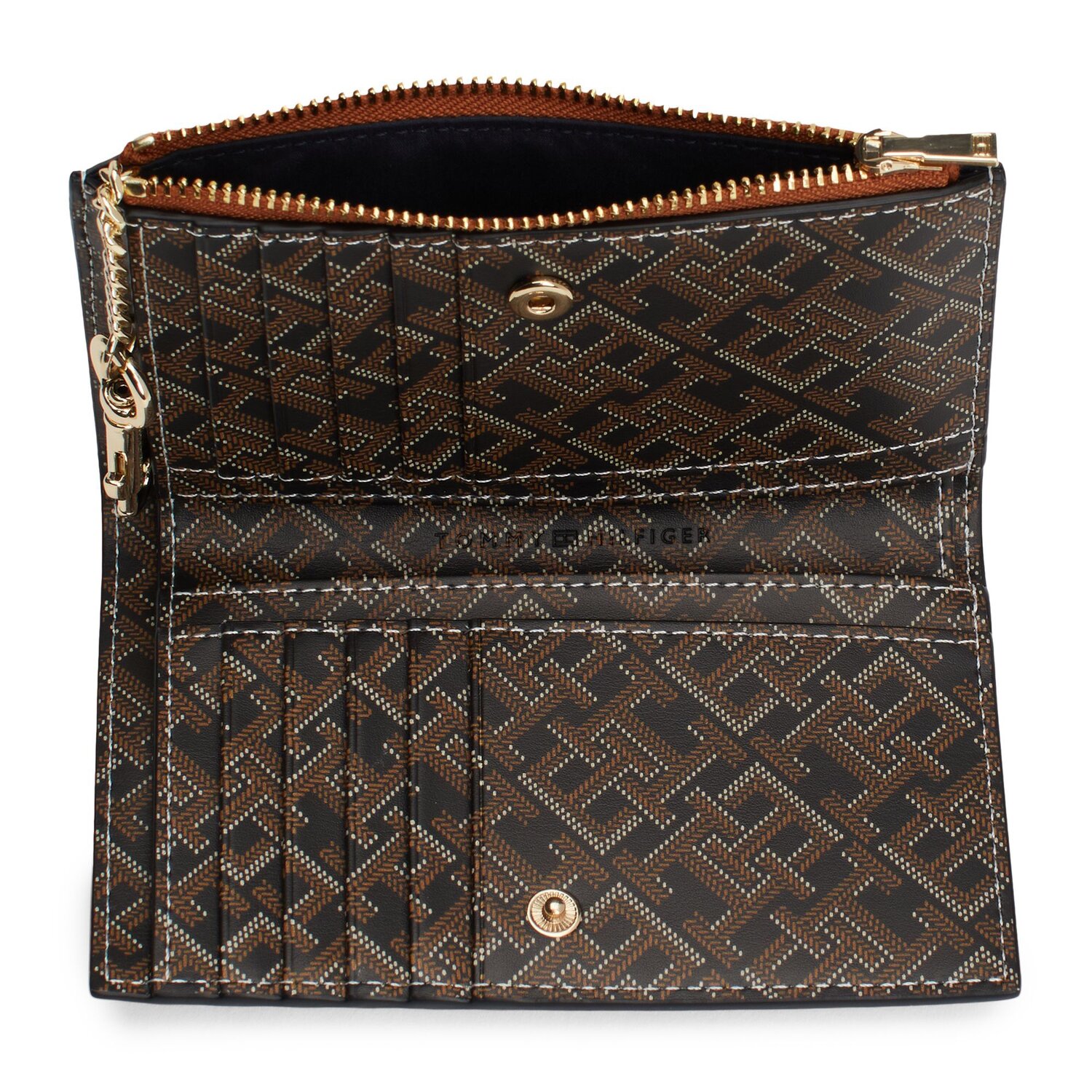 Tommy Hilfiger TH Monoplay Geldbörse cm black tan mix