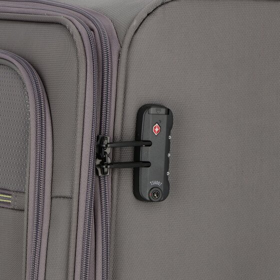 d&n Travel Line 9704 4 Rollen Trolley L 78 cm mit Dehnfalte