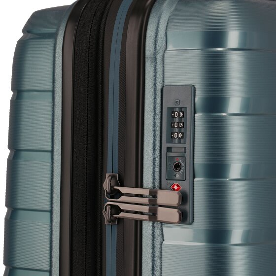 Travelite Air Base 4 Rollen Kabinentrolley 55 cm mit Dehnfalte