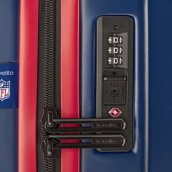 Travelite travelite x NFL 4 Rollen Kofferset 3-teilig mit Dehnfalte