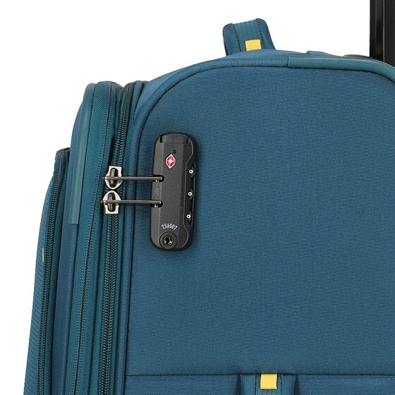 Travelite Umbria 4 Rollen Trolley L 77 cm mit Dehnfalte