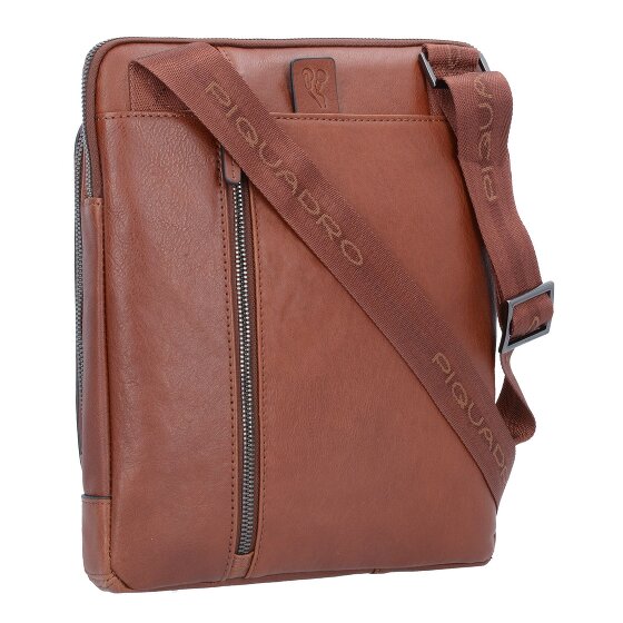 Piquadro Black Square Umhängetasche Leder 24 cm