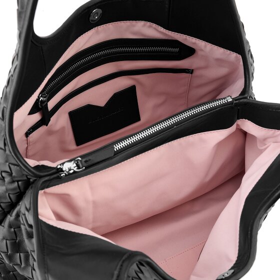 LES VISIONNAIRES Paz Weave Silky Schultertasche Leder 42 cm