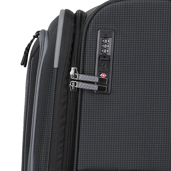 Travelite Corsiica 4 Rollen Trolley L 77 cm mit Dehnfalte