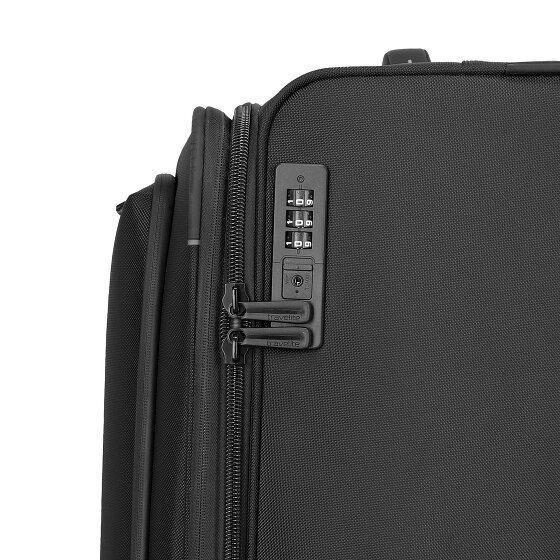 Travelite Crosslite 4 Rollen Trolley XL 81 cm mit Dehnfalte