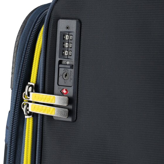 Travelite Color Craze 4 Rollen Trolley M 66 cm mit Dehnfalte