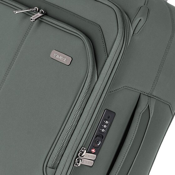 Travelite Priima 4 Rollen Kabinentrolley 55 cm mit Dehnfalte