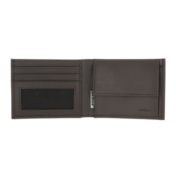 oxmox Leather Geldbörse RFID Schutz Leder 11 cm