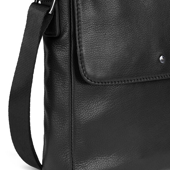 bugatti Black Magic Umhängetasche Leder 22 cm