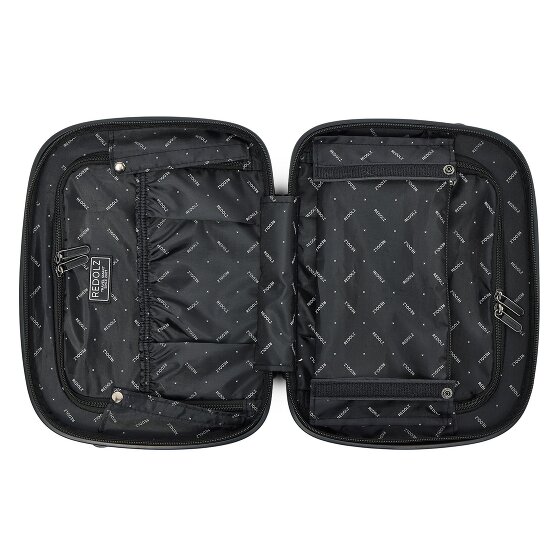 Redolz Essentials 14 Kofferset 2 tlg. Kabinentrolley mit Dehnfalte + Beautycase