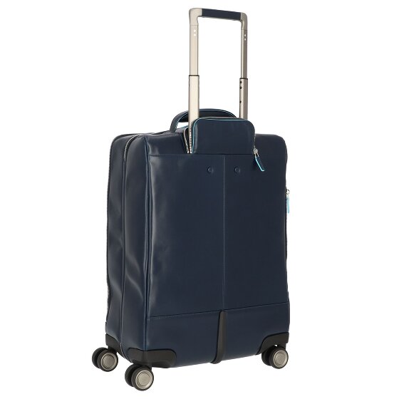 Piquadro Blue Square 4-Rollen Kabinentrolley Leder 55 cm Laptopfach