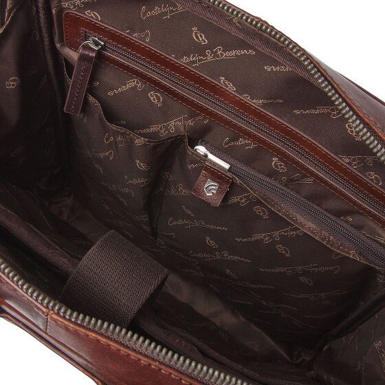 Castelijn & Beerens Rien Rucksack RFID Leder 40 cm Laptopfach