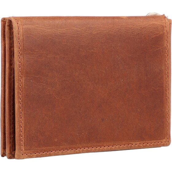 Mika Geldbörse RFID Leder 11 cm mit Geldscheinklammer