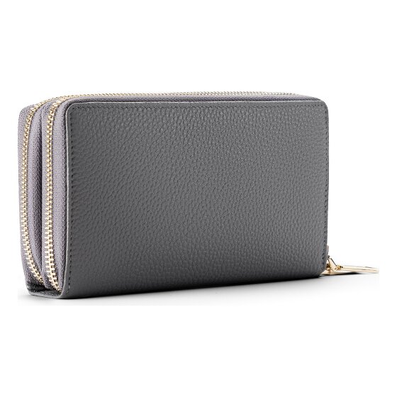 Lazarotti Bologna Leather XL Double Zip-Around Geldbörse RFID Leder 20 cm