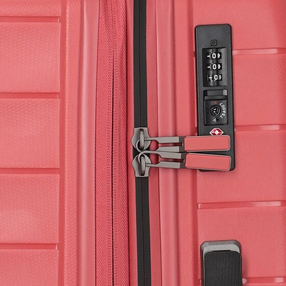 Travelite Mooby 4 Rollen Trolley M 66 cm mit Dehnfalte