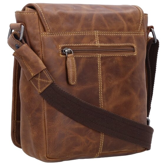 Greenburry Vintage Cafe-Racer Umhängetasche Leder 23 cm