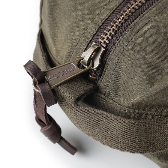 Filson Tin Cloth Kulturbeutel Leder 23 cm