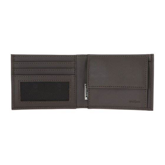 oxmox Leather Geldbörse RFID Schutz Leder 11 cm