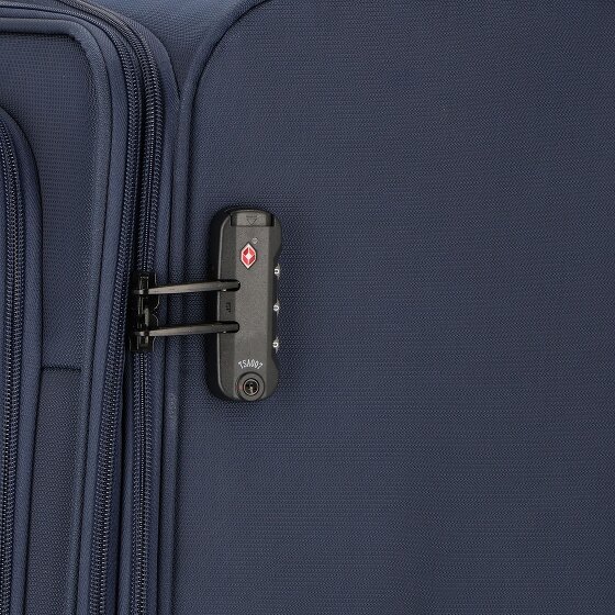 d&n Travel Line 9704 4 Rollen Trolley L 78 cm mit Dehnfalte