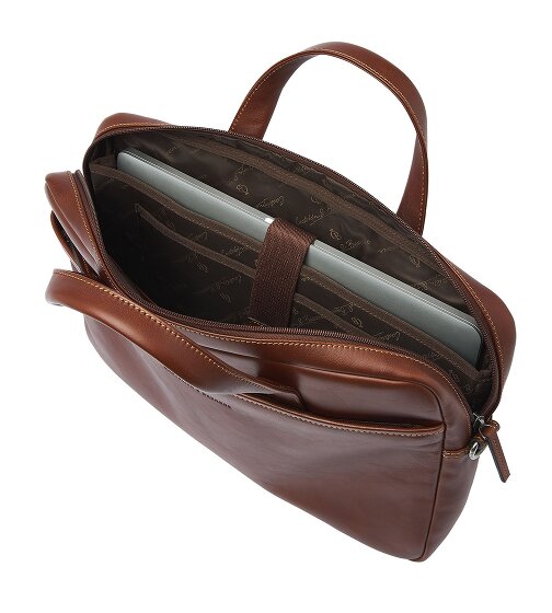 Castelijn & Beerens Aktentasche RFID Schutz Leder 41 cm Laptopfach