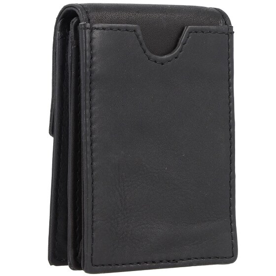 Greenland Nature Black Nappa Geldbörse RFID Leder 7 cm