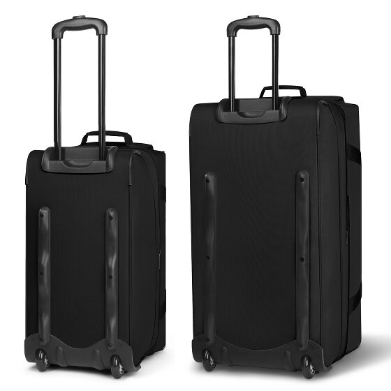 Redolz Duffle Essentials 2-Rollen Reisetasche Set 2 tlg. M+L mit Dehnfalte
