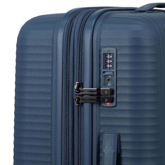 Travelite Air Stripe 4 Rollen Kofferset 3-teilig mit Dehnfalte
