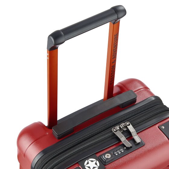Jeep JH002B 4 Rollen Kabinentrolley XL 55 cm mit Dehnfalte