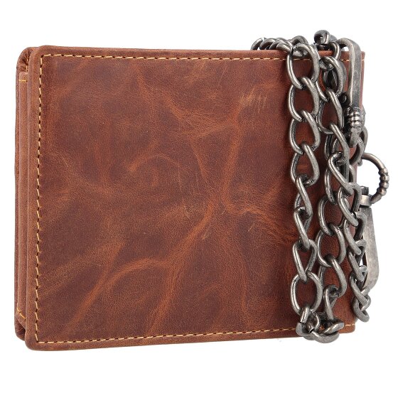 Greenburry Vintage Cafe-Racer Geldbörse RFID Leder 12 cm