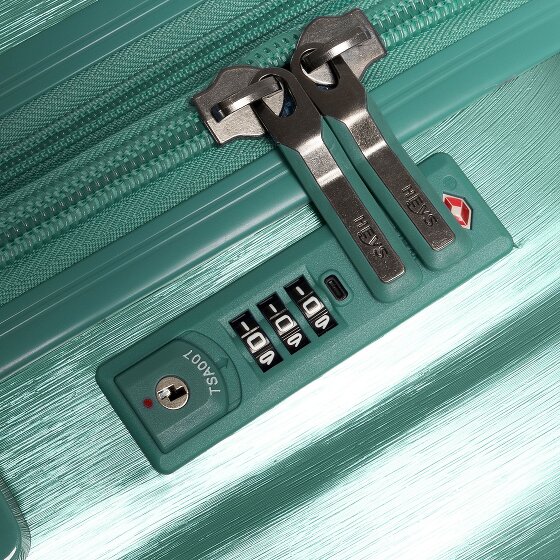 Heys Alumix 4 Rollen Kabinentrolley S 55 cm mit Dehnfalte