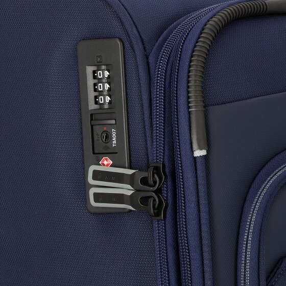 d&n Travel Line 9504 4 Rollen Trolley M 67 cm mit Dehnfalte