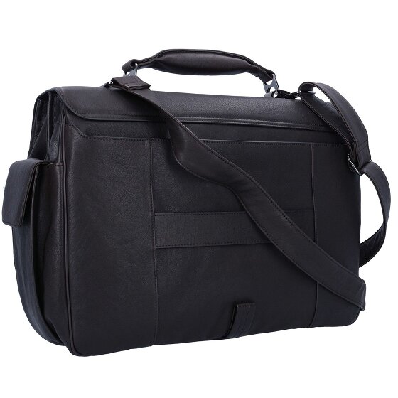 Piquadro Black Square Aktentasche Leder 43 cm Laptopfach