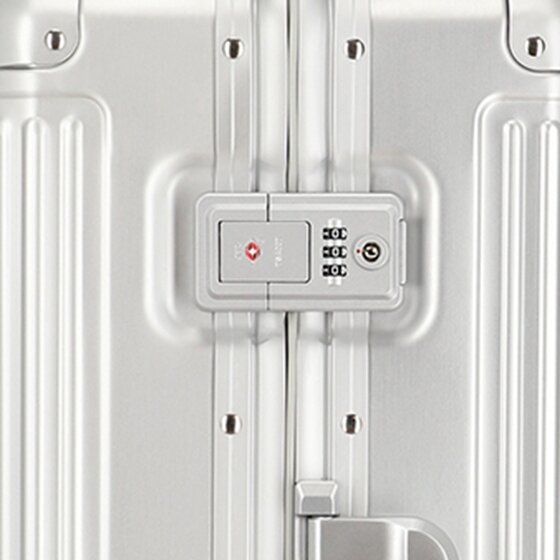 Travelite Next 4-Rollen Trolley Aluminium 67 cm