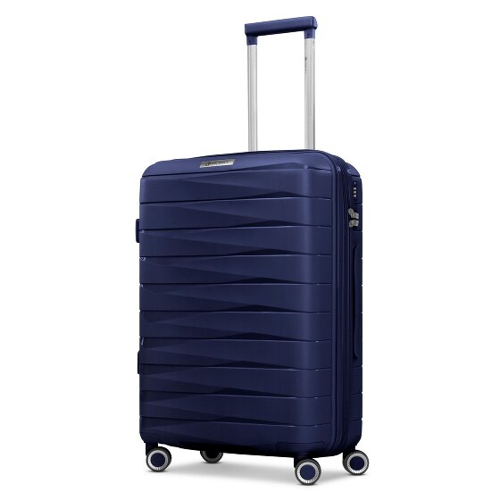 Franky London 4 Rollen Trolley M 65 cm mit Dehnfalte
