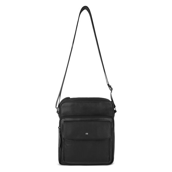 bugatti Black Magic Umhängetasche Leder 22 cm