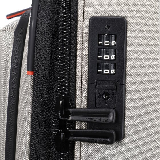 Travelite Crosslite 5.0 4 Rollen Trolley M 66 cm mit Dehnfalte