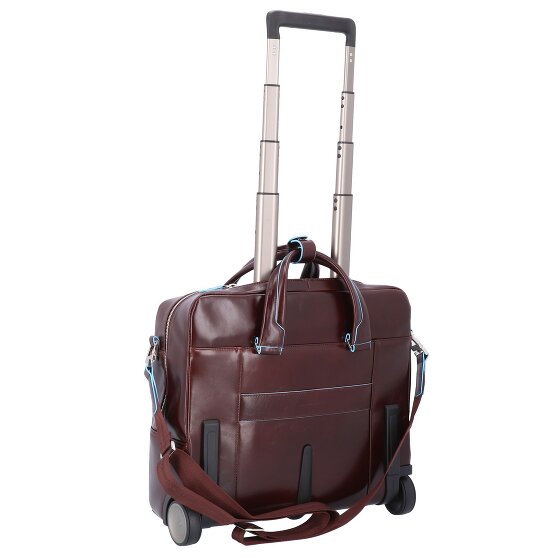 Piquadro Blue Square 2-Rollen Businesstrolley Leder 36 cm Laptopfach