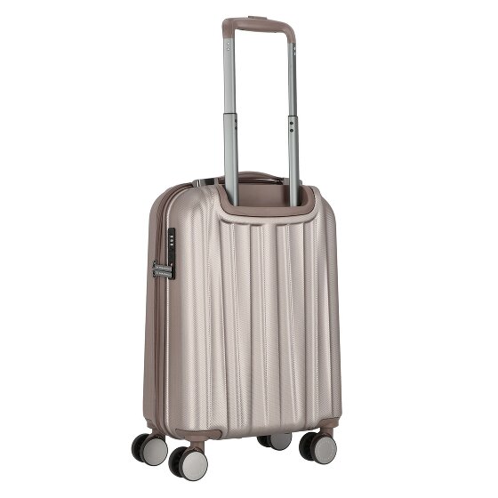 Polestream Moonrock 4 Rollen Kabinentrolley S 55 cm mit Dehnfalte