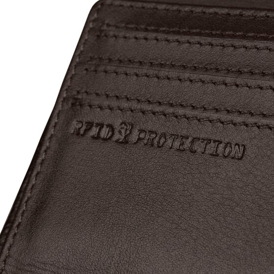 bugatti Due Geldbörse RFID Schutz Leder 9 cm