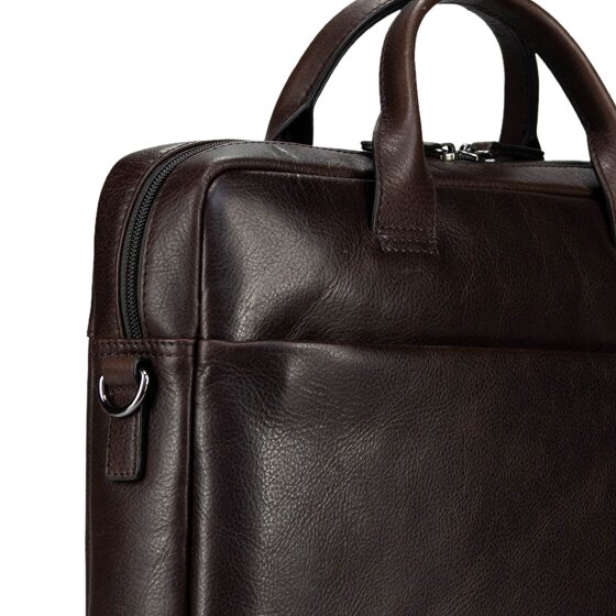 Jost London Aktentasche Leder 38 cm Laptopfach