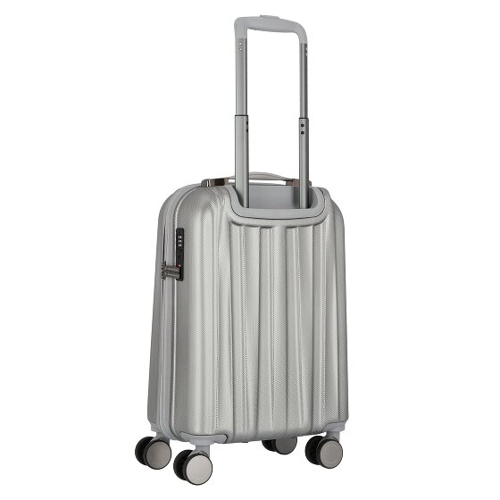 Polestream Moonrock 4 Rollen Kabinentrolley S 55 cm mit Dehnfalte