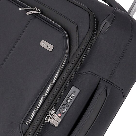 Travelite Priima 4 Rollen Kabinentrolley 55 cm mit Dehnfalte