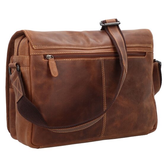 Greenburry Racing Collection Atlanta Aktentaschen Messenger Leder 36 cm