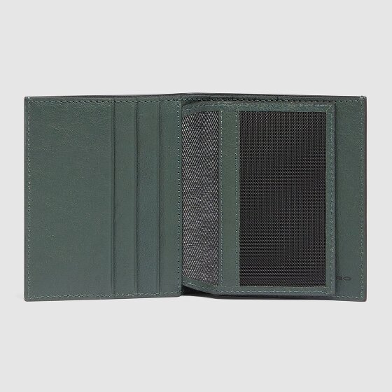 Piquadro Black Square Kreditkartenetui RFID Schutz Leder 9 cm