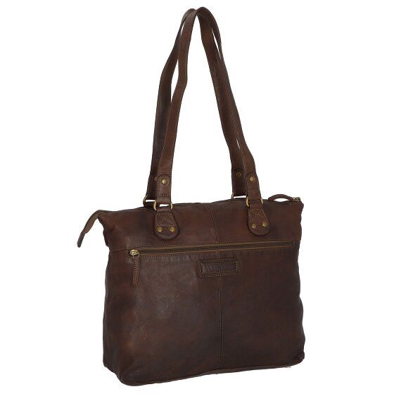 Greenland Nature Femi & Nine Schultertasche Leder 35 cm