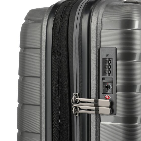 Travelite Air Base 4 Rollen Kabinentrolley 55 cm mit Dehnfalte