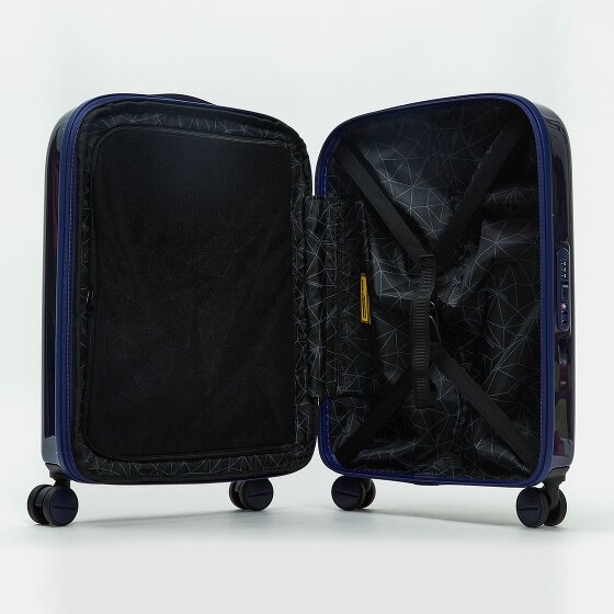 Mandarina Duck Logoduck + Metal 4 Rollen Trolley S 55 cm mit Dehnfalte