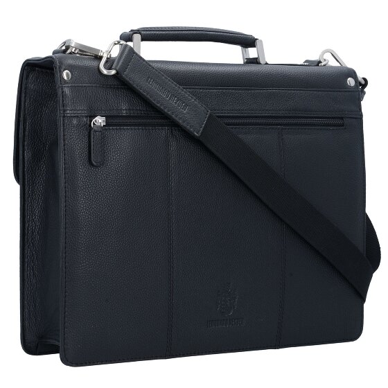 Leonhard Heyden Berlin Aktentasche Leder 38 cm Laptopfach